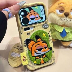 Zootopia Nick Wilde Embroidered iPhone 17 Pro Case | 3D Ears | One of a Kind!